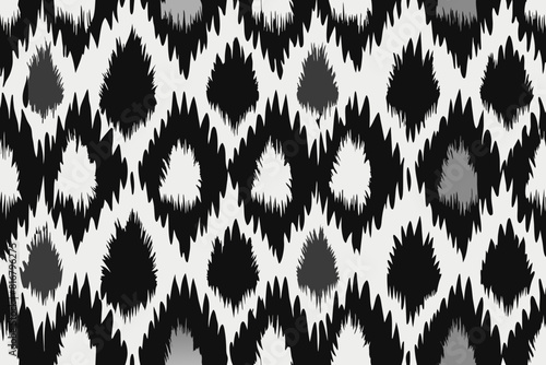 vector modern black brow navajo ikat dot geometric grunge seamless patterns close up Detail weaving thread set