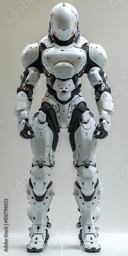 Screen Robot, Mecha, full body, strong body, solid colour background, Front view, Sci-Fi, design
