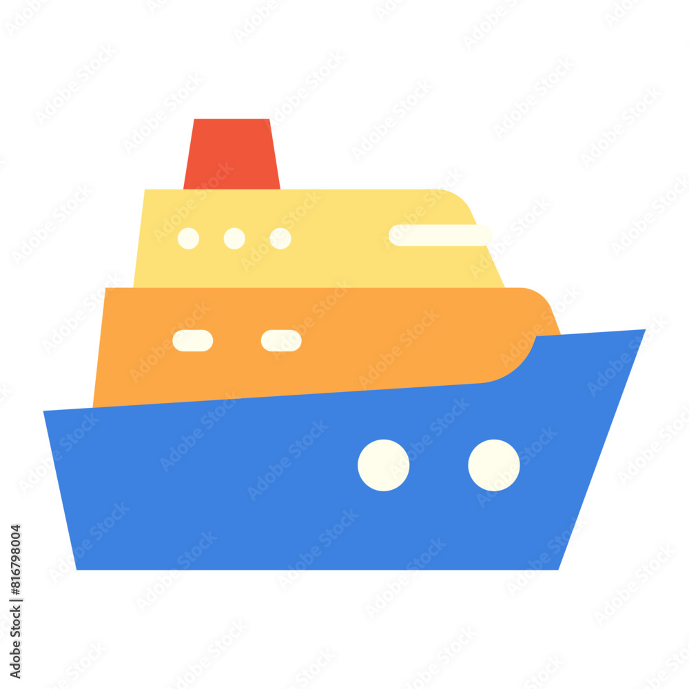 Cruise flat icon Cruise flat icon