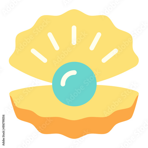 Pearl flat icon