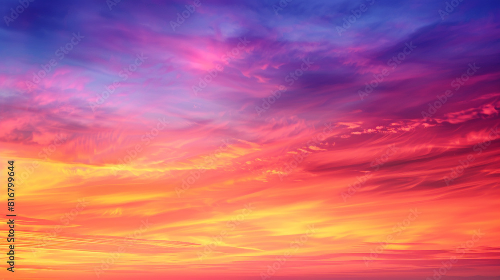 Sunset Gradient A stunning gradient of warm hues resembling a sunset sky with vibrant oranges pinks and purples blending seamlessly to create a captivating and atmospheric scene.
