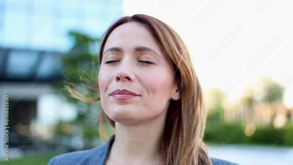 Portrait of a happy businesswoman