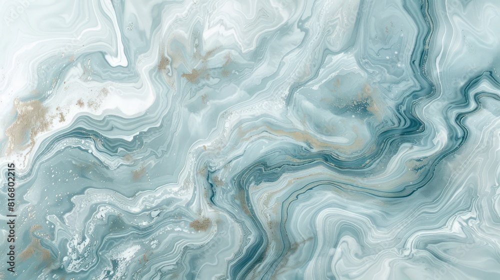 A blue and white swirl pattern with gold accents A blue and white swirl pattern with gold accents