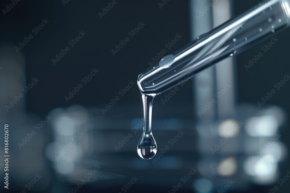 A detailed close-up of a water drop from a faucet. Suitable for various design projects A detailed close-up of a water drop from a faucet. Suitable for various design projects