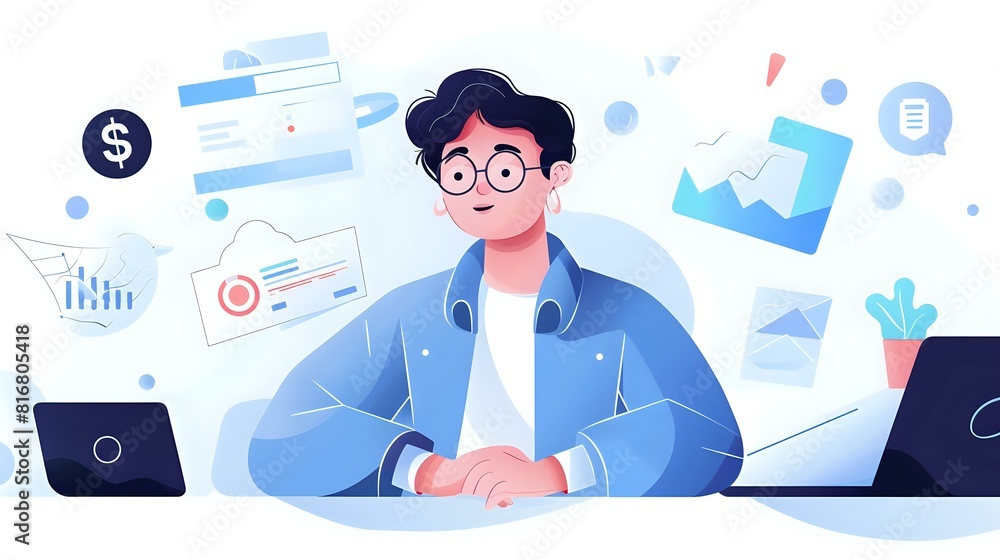 Illustration of a CFO's Role: Ensuring Long-Term Success and Communication with Investors Illustration of a CFO's Role: Ensuring Long-Term Success and Communication with Investors