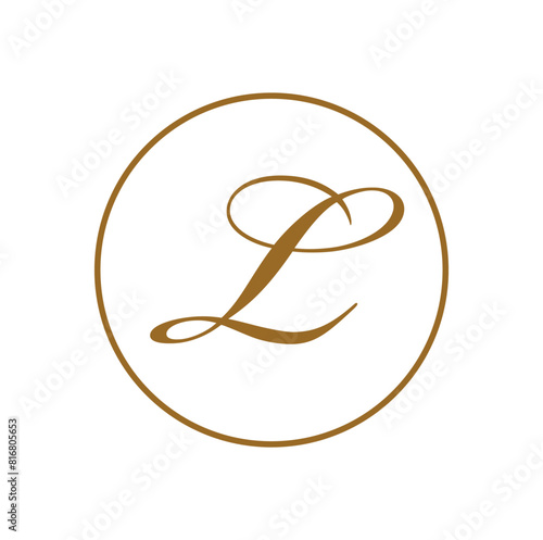 L brand monogram