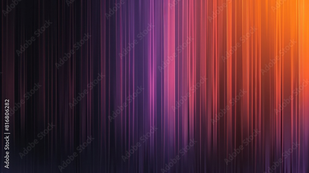 A colorful stripe of purple, orange, and black