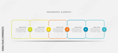 Vector infographics business template design