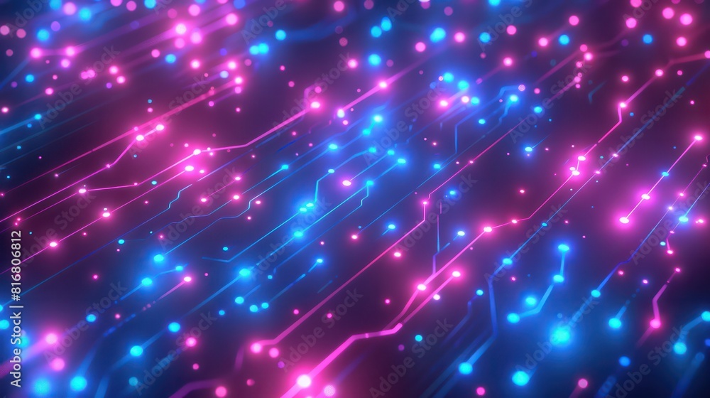 A computer screen with a blue and pink background A computer screen with a blue and pink background
