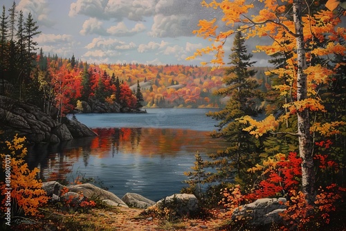 majestic canadian landscapes captured on canvas oil painting