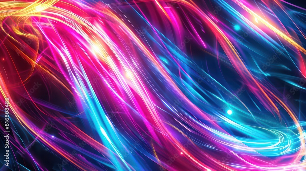 A colorful, swirling background with a pink, blue, and purple line A colorful, swirling background with a pink, blue, and purple line