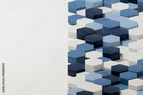 Hexagons abstract business background