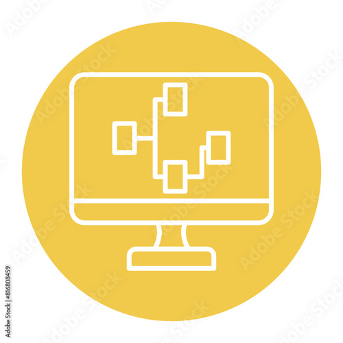 Visual Programming vector icon. Can be used for No Code iconset.