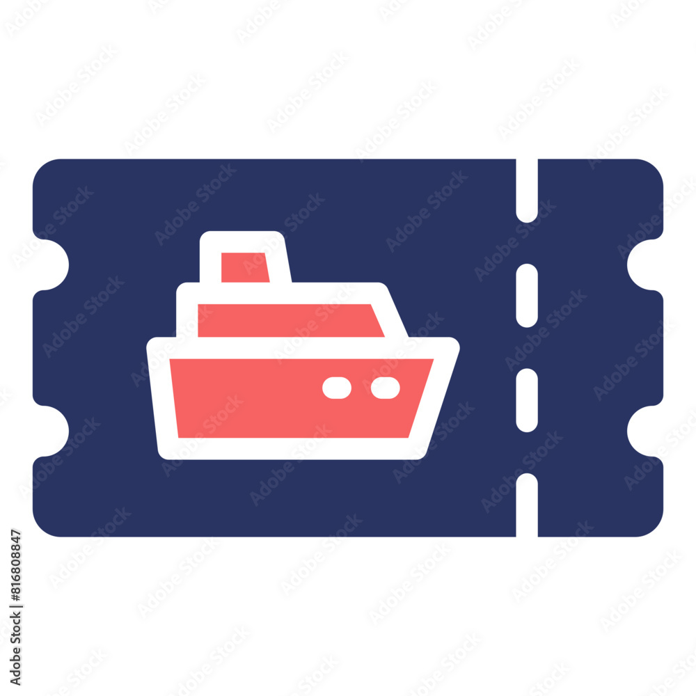 Ticket duo tone icon Ticket duo tone icon