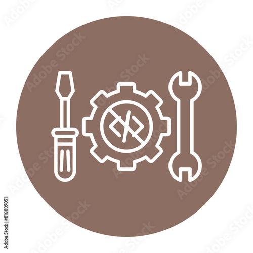 No Code Tool vector icon. Can be used for No Code iconset. photo