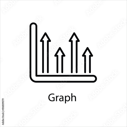 Graph Vector icon