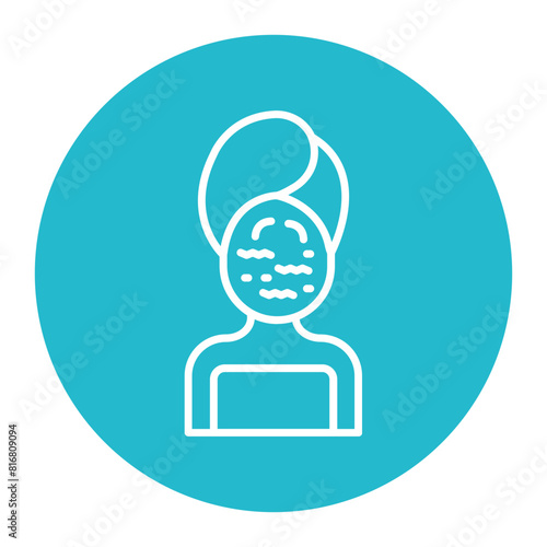 Wrinkled Face vector icon. Can be used for Comfort iconset.