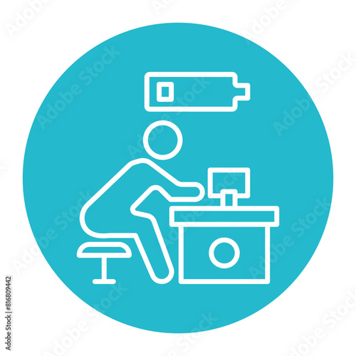 Tired vector icon. Can be used for Comfort iconset.