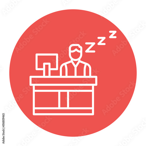 Lazy vector icon. Can be used for Comfort iconset.