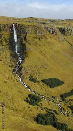 Aerial view of beautiful Iceland landscape