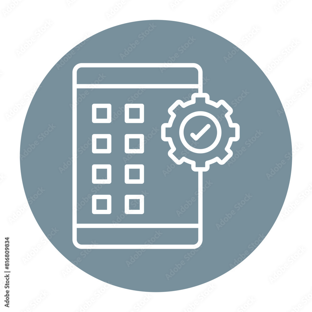 Project Management App vector icon. Can be used for Home Based Business iconset. Project Management App vector icon. Can be used for Home Based Business iconset.