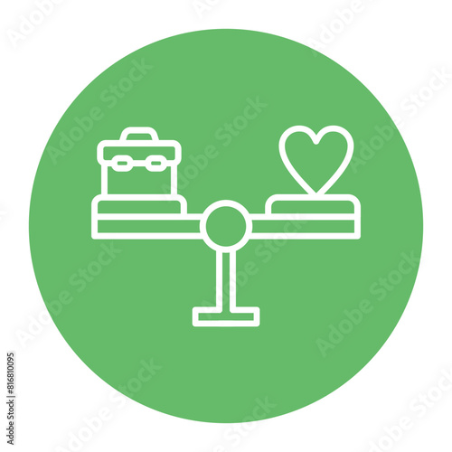 Work Life Balance vector icon. Can be used for Home Based Business iconset.