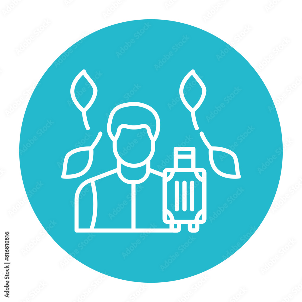 Eco Tourism vector icon. Can be used for Travel Agency iconset. Eco Tourism vector icon. Can be used for Travel Agency iconset.