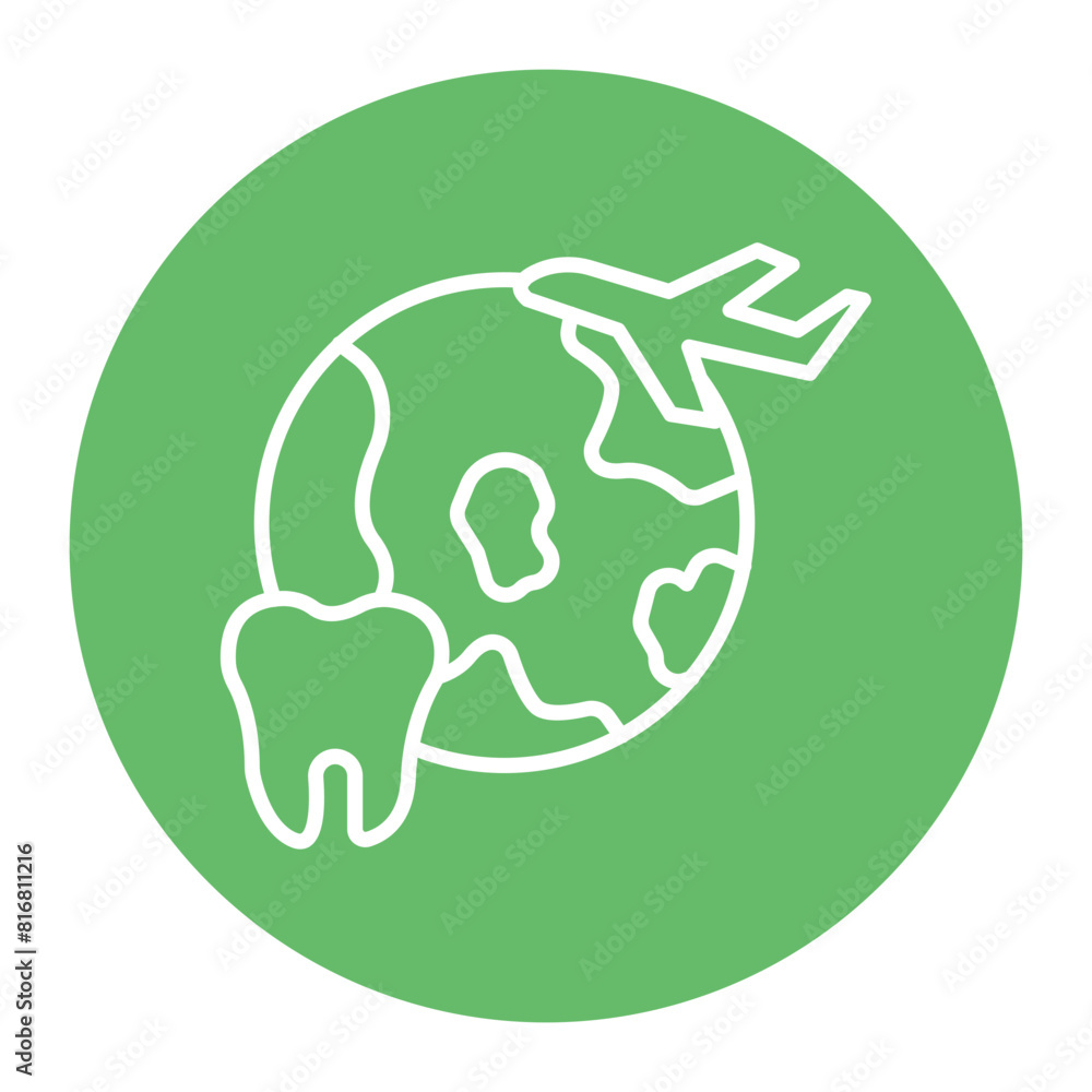 Dental Tourism vector icon. Can be used for Travel Agency iconset. Dental Tourism vector icon. Can be used for Travel Agency iconset.