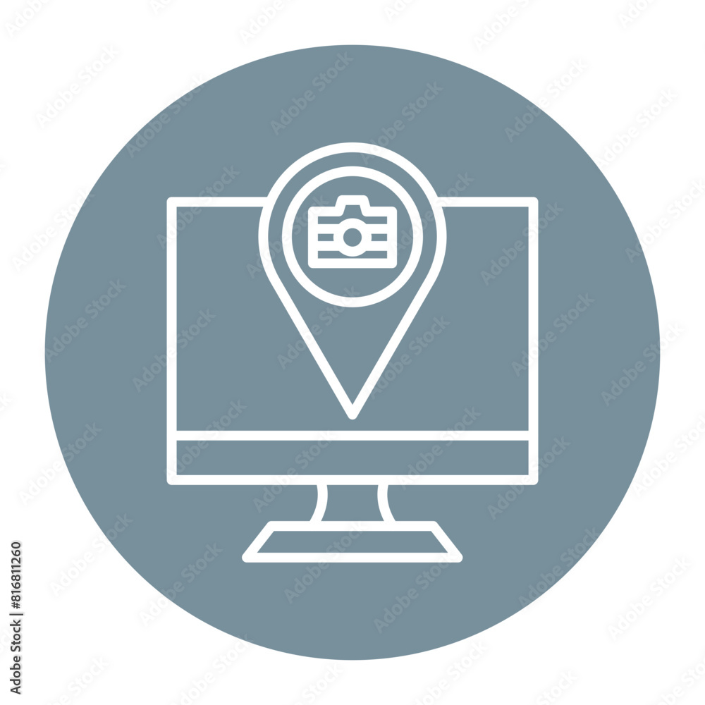 Sightseeing vector icon. Can be used for Travel Agency iconset. Sightseeing vector icon. Can be used for Travel Agency iconset.