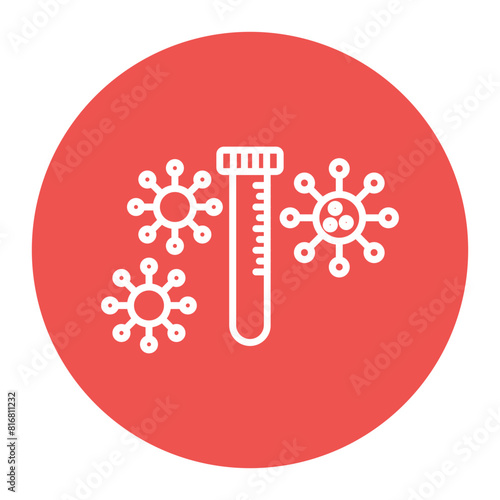 PCR Test vector icon. Can be used for Travel Agency iconset.