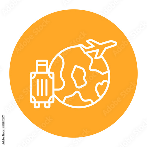 International Tourism vector icon. Can be used for Travel Agency iconset.