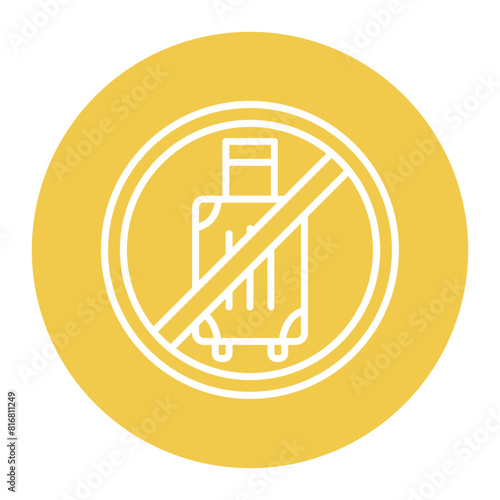 Travel Restrictions vector icon. Can be used for Travel Agency iconset.