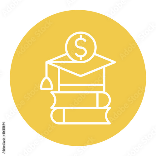 Investment In Education vector icon. Can be used for Online Education iconset.