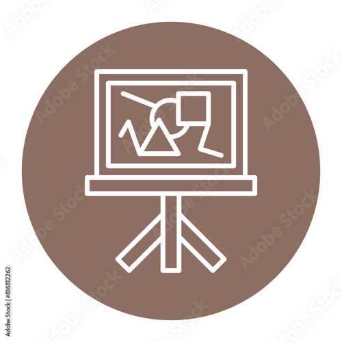 Modern Art vector icon. Can be used for Online Education iconset.