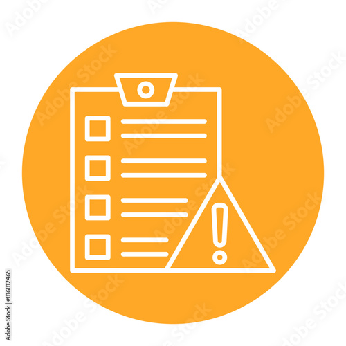 Error Report vector icon. Can be used for Customer Feedback iconset.