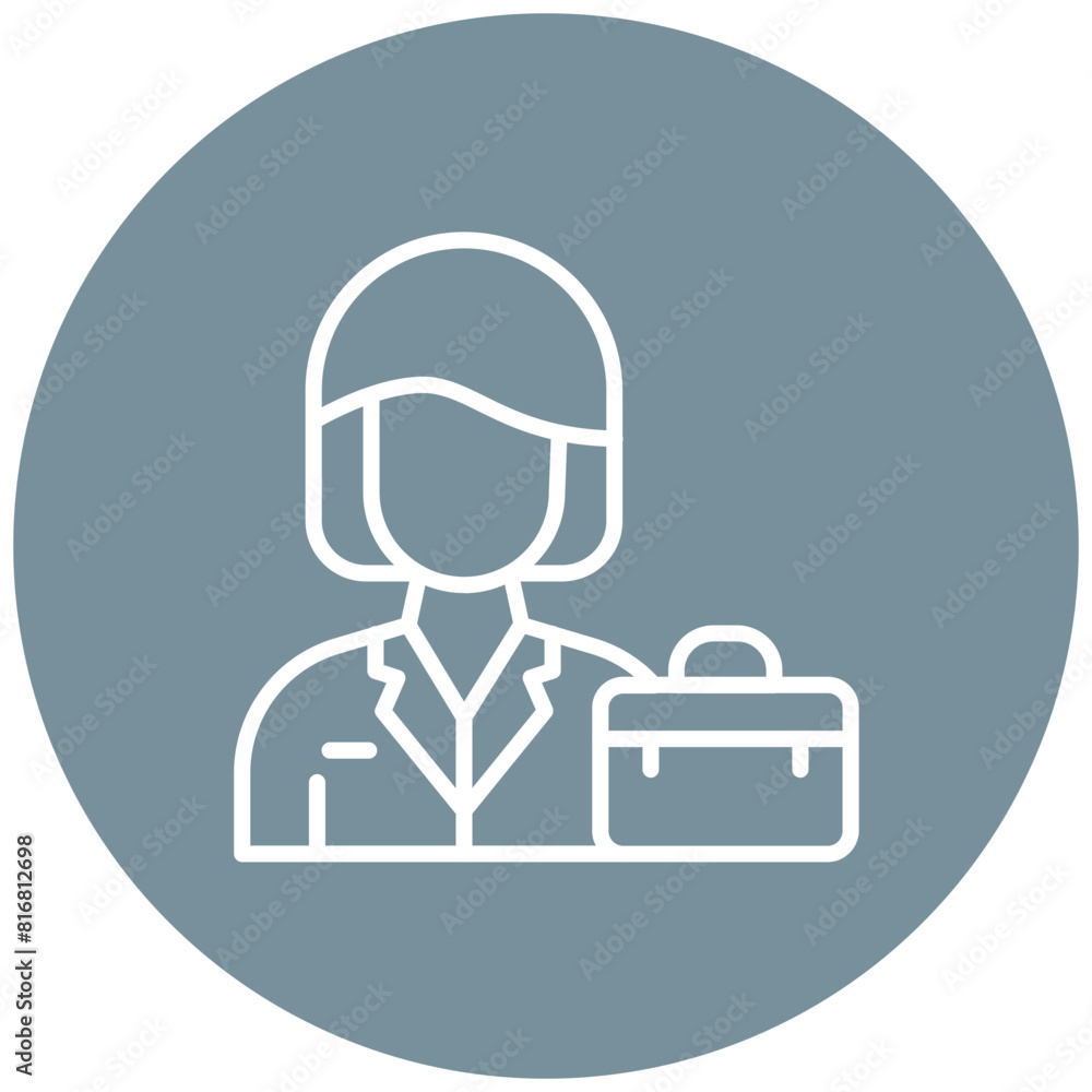 Entrepreneur vector icon. Can be used for Women iconset. Entrepreneur vector icon. Can be used for Women iconset.