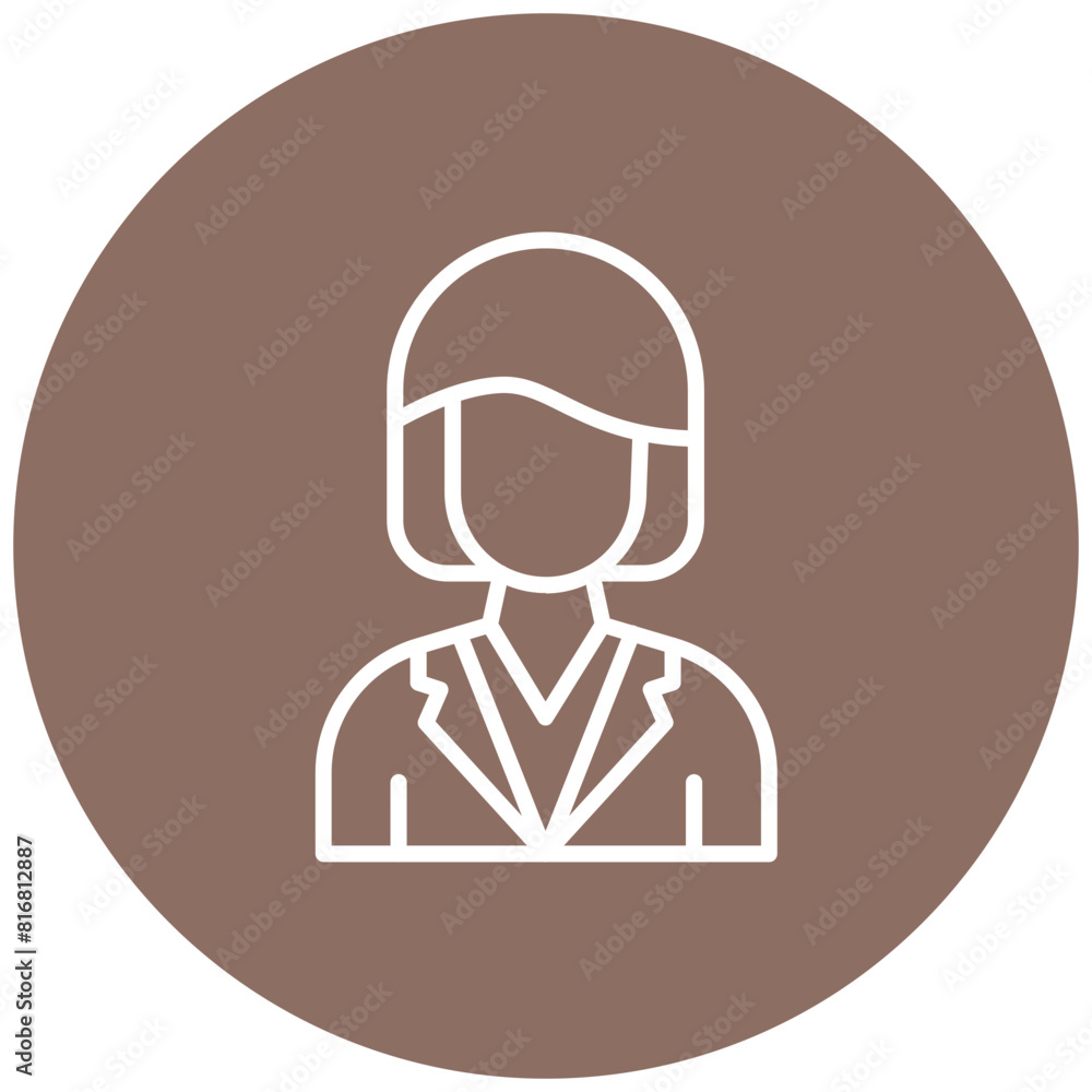 Manager vector icon. Can be used for Women iconset. Manager vector icon. Can be used for Women iconset.