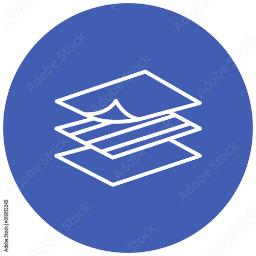 Membrane vector icon. Can be used for Fabric Features iconset.