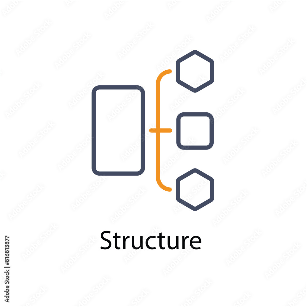 Structure Vector icon Structure Vector icon