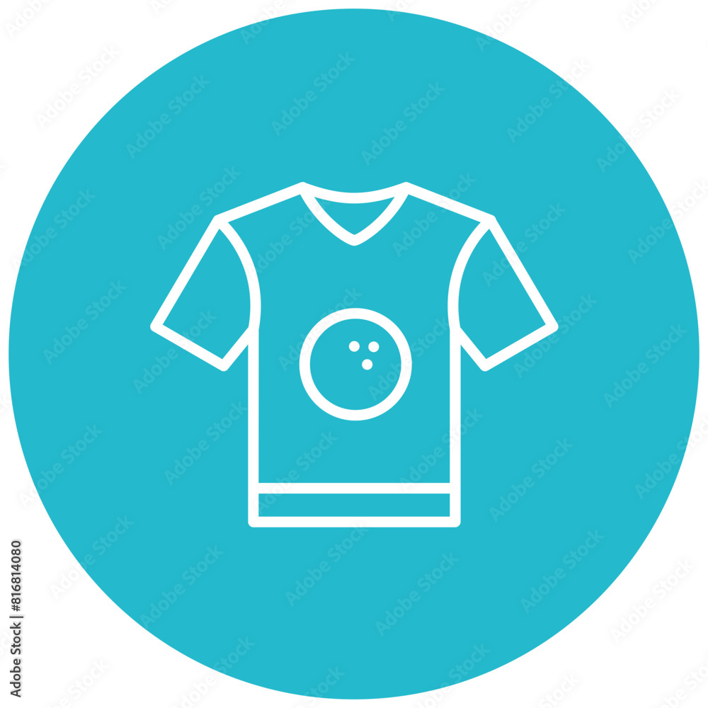 Bowling Shirt vector icon. Can be used for Bowling iconset.