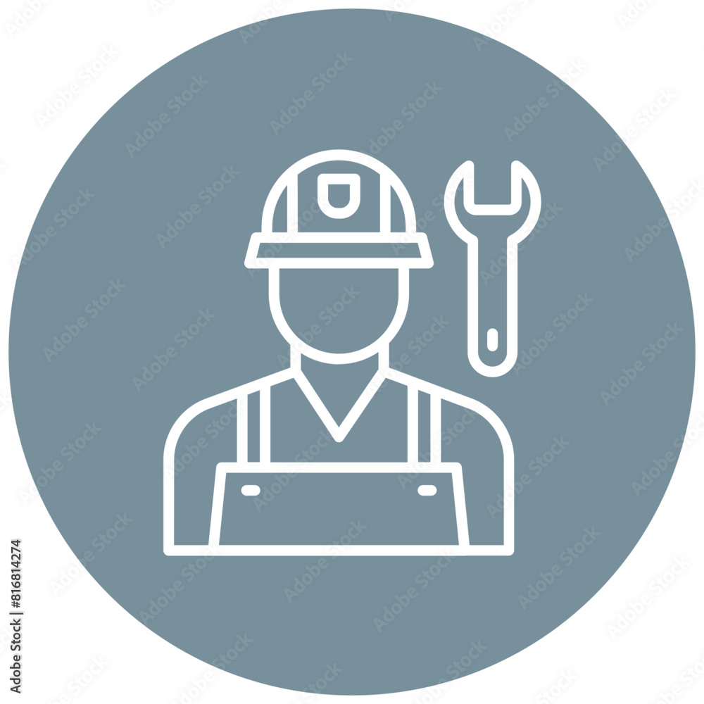 Mechanic vector icon. Can be used for Diversity iconset. Mechanic vector icon. Can be used for Diversity iconset.