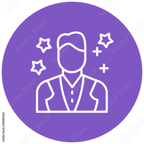 Actor vector icon. Can be used for Diversity iconset.