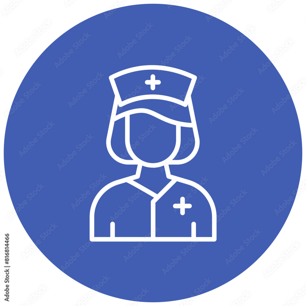 Nurse vector icon. Can be used for Diversity iconset. Nurse vector icon. Can be used for Diversity iconset.