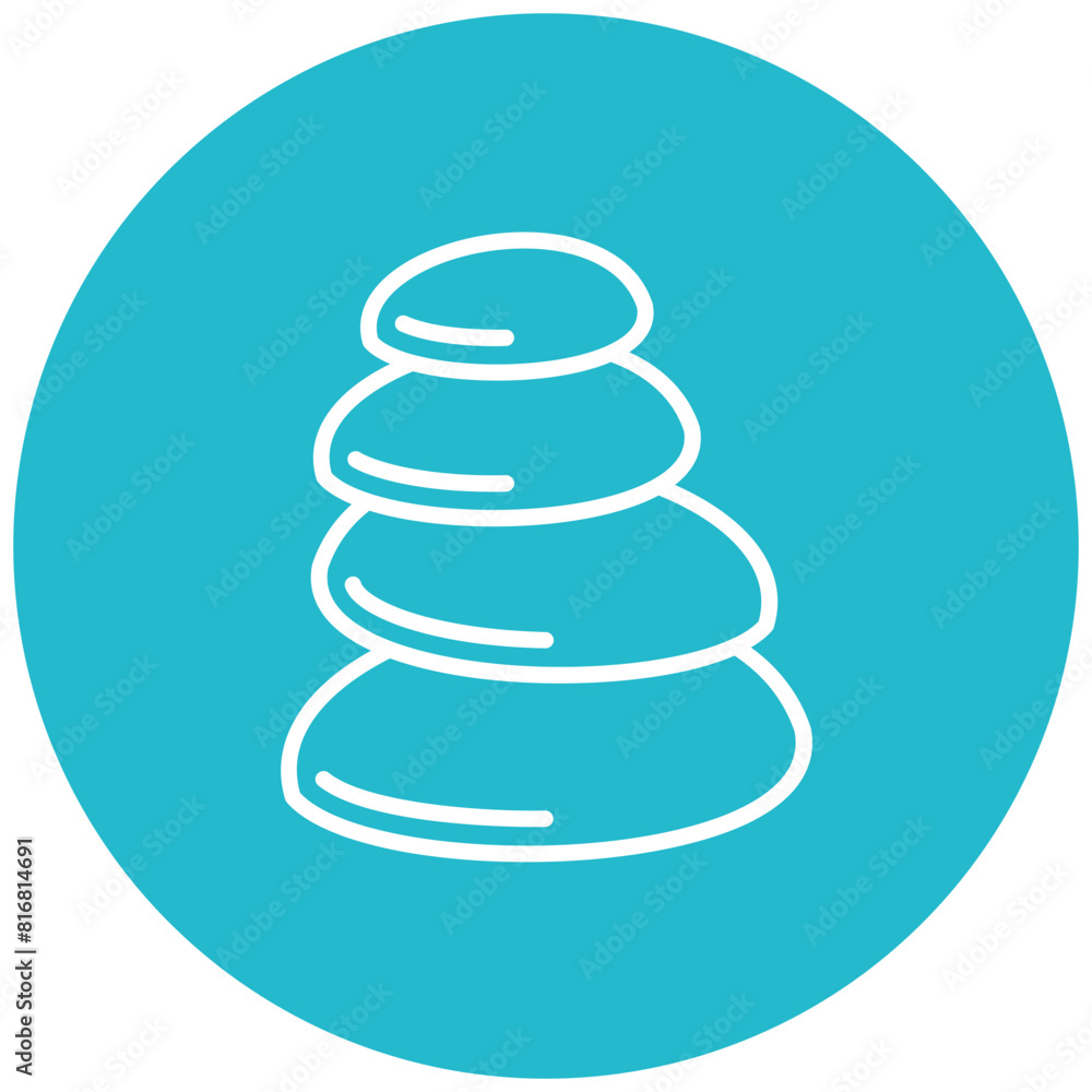 Pebble Beach vector icon. Can be used for Beach Resort iconset. Pebble Beach vector icon. Can be used for Beach Resort iconset.