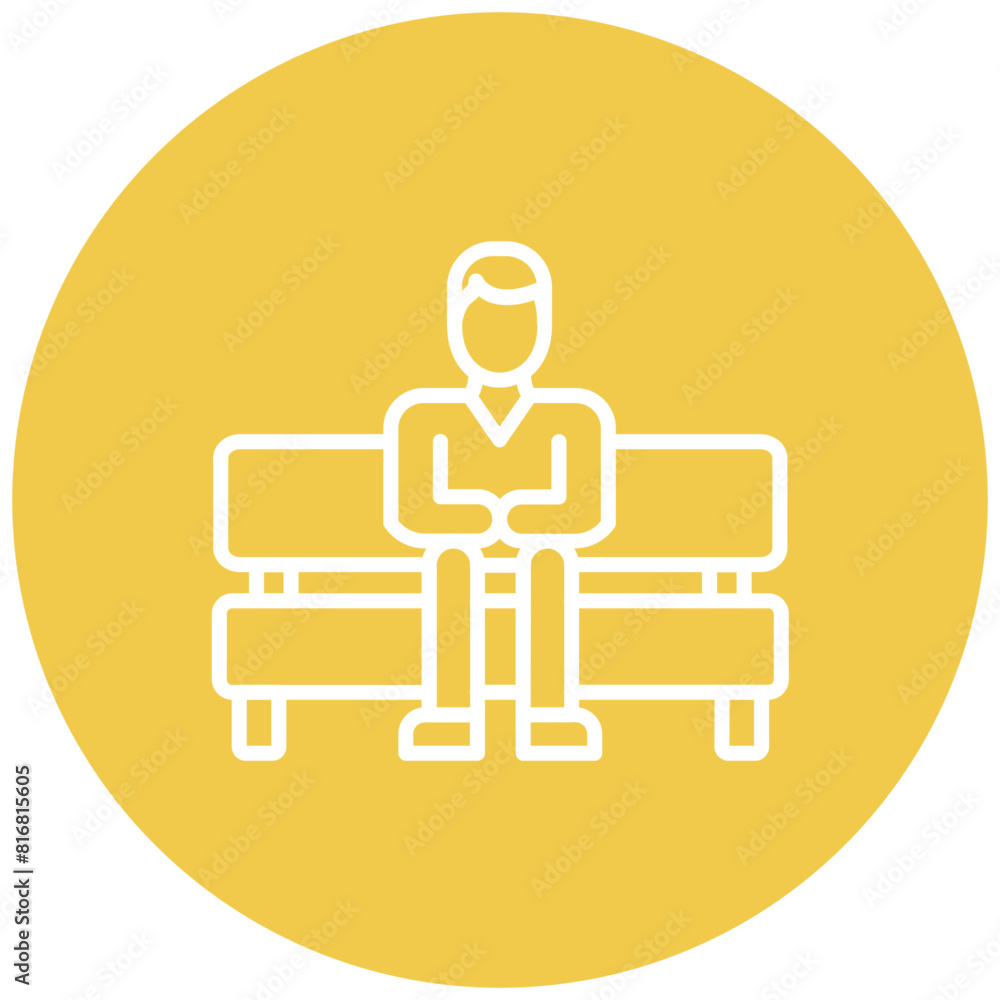 Loneliness vector icon. Can be used for Psychology iconset. Loneliness vector icon. Can be used for Psychology iconset.