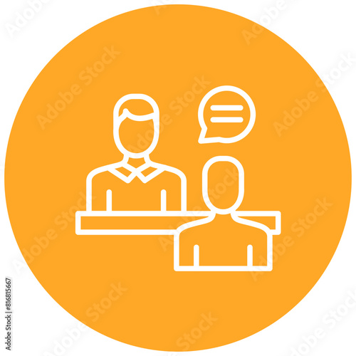 Counselor Male vector icon. Can be used for Psychology iconset.