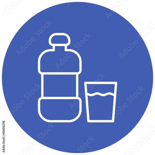Water vector icon. Can be used for Nutrition iconset.