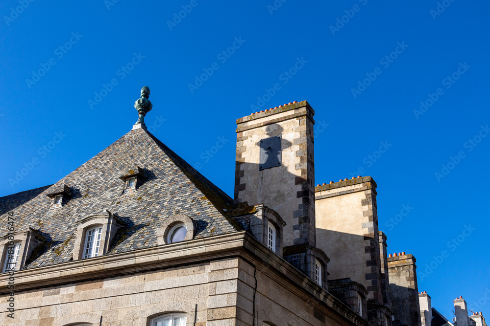 Fototapeta premium old houses in the town