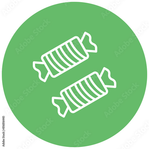 Candy vector icon. Can be used for Nutrition iconset.