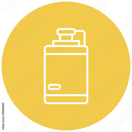 Hip Flask vector icon. Can be used for Trekking iconset.